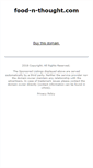 Mobile Screenshot of food-n-thought.com