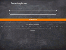 Tablet Screenshot of food-n-thought.com